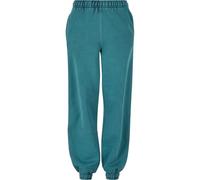 Urban Classics Pantalones de chándal para Mujer de Cintura Alta, Lavado a la Piedra, Verde Agua, L