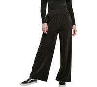 Urban Classics Ladies Velvet Rib Straight Sweat Pants Black Talla: M | Pantalones Rectos Outlet | Mujer | Negro