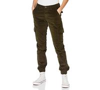 Urban Classics Pantalones de Mujer de Cintura Alta para Mujer, Verde Oscuro, L