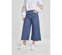 Urban Classics Ladies Denim Culotte, Pantalones Mujer, Negro (Black Washed 00709), W26 (Talla del Fabricante: X-Small)