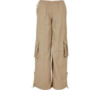 Urban Classics Pantalones de mujer Pantalones anchos Crinkle Nylon Cargo Pants 3XL