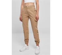 Urban Classics Pantalones de mujer Pantalones cargo de cintura alta Unionbeige 30