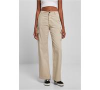 Urban Classics Pantalones de mujer Pantalones cargo rectos de cintura alta Softseagrass 26