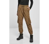 Urban Classics Pantalones de mujer Pantalones de cintura alta de nylon arrugadoon Cargo Pants Midground XS