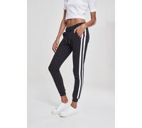 Urban Classics Pantalones de mujer Pantalones de mujer College Contrast Sweatpants Black/White/Black 3XL