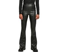 Urban Classics Tb3763-ladies Washed Faux Leather Pants Pantalones, Negro, S Delgado para Mujer