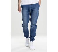 Urban Classics Pantalones Knitted Denim Jogpants Azul Lavado L