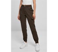 Urban Classics Pantalones Mujer Pantalones Cargo Cintura Alta Marrón 32