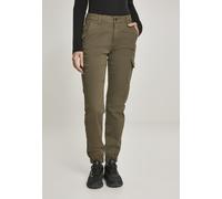 Urban Classics Pantalones Mujer Pantalones Cargo Cintura Alta Oliva 27