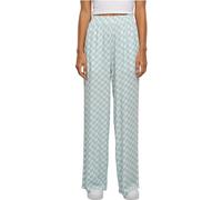 Urban Classics Pantalones viscoso Resort para Mujer, Oceanbluecheck, XL