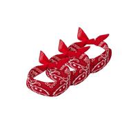 Urban Classics Paquete de 3 Bandanas Tocado, Rosso, One Size Unisex Adulto