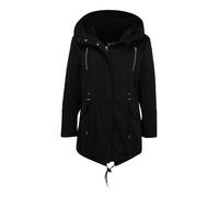 Urban Classics Parka mujer Sherpa forrada 100% algodón chaqueta de invierno negro M