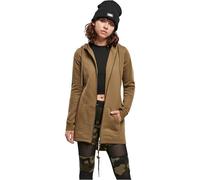 Urban Classics Parka Mujer Felpa Mujer Capucha con Cremallera Negro Rippbündchen Regular