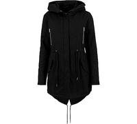 Urban Classics Parka Mujer Sherpa Forrada de Algodón Mujer Chaqueta de Invierno Negro S 100% algodón