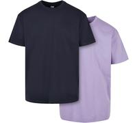 Urban Classics Pesado de Gran Tamaño Camiseta 2-Pack Hombre Jersey Algodón