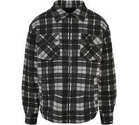 Urban Classics Plaid Teddy Lined Hombre Chaqueta de Invierno negro-blanco M 100% poliéster