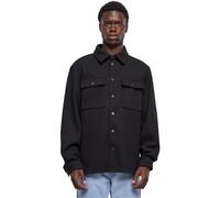 Urban Classics Plain Overshirt Hombre Manga Larga Negro M 100% poliéster Regular