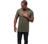 Urban Classics Plisado Camiseta Raglan Camiseta Top Hombre Oliva Black