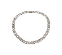 Urban Classics Pulsera inteligente unisex Heavy Necklace with Stones, plateada, talla única