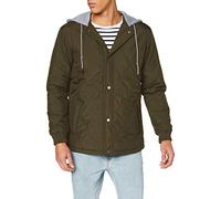 Urban Classics Quilted Hooded Jacket Chaquetas, Verde Oscuro, S para Hombre