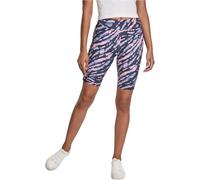 Urban Classics Radler-Hose Ladies Tie Dye Cycling Shorts Pantalones Cortos de Yoga, Dark Shadow/Pink, S para Mujer
