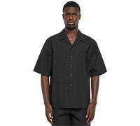 Urban Classics Relaxed Seersucker-Camiseta de Manga Corta Camisa, Negro, S Hombres
