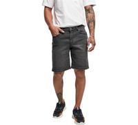 Urban Classics Releaxed Fit Jeans Shorts Herren Short Grau Basics, Streetwear, Lavado en Negro Real, 28W