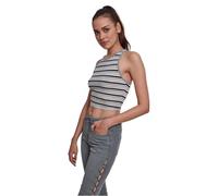 Urban Classics Rib Stripe Cropped Top, Multicolor (Navy/White/Grey 01312), L para Mujer