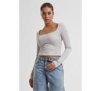 Urban Classics Señoras Glitter Cuello Cuadrado Longsleeve TB6996 L