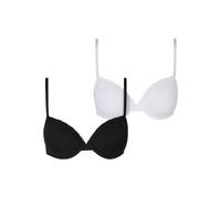 Urban Classics Señoras sujetador wit Underwire Señoras Basic Cotton Sujetador de encaje 2-Pack TB7653A 70B