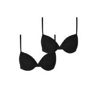 Urban Classics Señoras sujetador wit Underwire Señoras Basic Cotton Sujetador de encaje 2-Pack TB7653A 70B