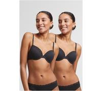 Urban Classics Señoras sujetador wit Underwire Señoras Basic Cotton Sujetador de encaje 2-Pack TB7653A 70A