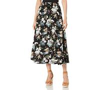 Urban Classics Señoras Viscose Midi Skirt Falda Mujer, Black Tropical, XL