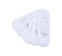 URBAN CLASSICS Set de 5 Calcetines Invisibles, Elásticos, Adaptables, Tobilleros Unisex, Para Vestir Con Pantalones Cortos, Color Negro y Blanco