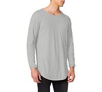 Urban Classics Shaped Fashion Long Sleeve tee Maglia a Maniche Lunghe, Gris (Grau), Small (Talla del Fabricante: Small) para Hombre