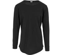 Urban Classics Shaped Fashion Long Sleeve tee Maglia a Maniche Lunghe, Negro (Schwarz), Small (Talla del Fabricante: Small) para Hombre