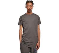 Urban Classics Shaped Long tee Camiseta, Gris Oscuro, XS para Hombre