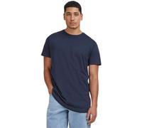 Urban Classics Shaped Long Tee, Camiseta Hombre, Azul (Navy), XL