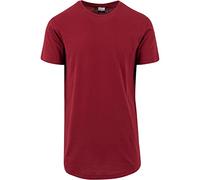 Urban Classics Shaped Long Tee, Camiseta Hombre, Rojo (Burgundy), M