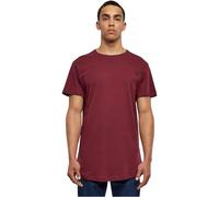 Urban Classics Shaped Long Tee, Camiseta Hombre, Rojo (Port), M