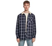 Urban Classics Sherpa Lined Shirt Jacket Navy/wht Talla: M | Chaquetas Finas Outlet | Hombre | Azul