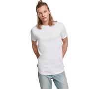Urban Classics Short Shaped Turn Up tee Camiseta, Blanco (White 00220), Large para Hombre