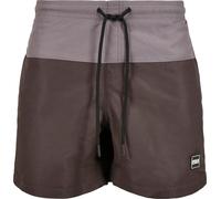 Urban Classics Shorts de baño Block Blackbird/Asphalt XL