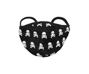 Urban Classics Skull Face Mask 2-Pack Máscara de todos los días, Black/White, One Size Unisex Adulto