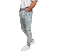 Urban Classics Slim Fit Zip Jeans Pantaln, Lavado Ligero, 31W / 32L para Hombre