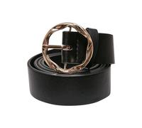 Urban Classics Small Synthetic Leather Ladies Belt Cinturón, Black, S/M para Mujer