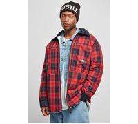 Urban Classics Southpole Check Flannel Sherpa Jacket Red Talla: L | Chaquetas finas Outlet | Hombre | Rojo