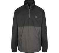 Urban Classics Stand Up Collar Pull Over Jacket Chaqueta, Black/Dark Shadow, S para Hombre