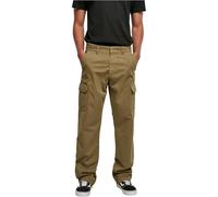 Urban Classics Straight Leg Cargo Hombre Pantalones Cargo Negro 100% algodón Ancho