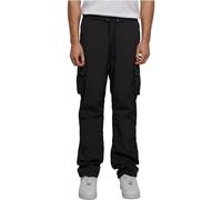 Urban Classics Straight Leg Nylon Cargo Pants Pantalones, Black, S para Hombre